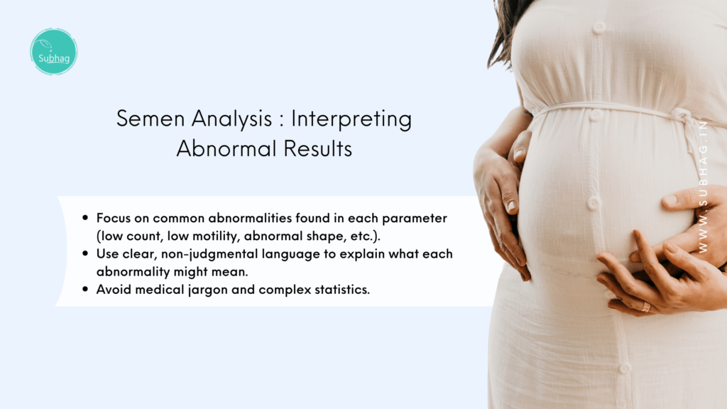 Semen Analysis Interpreting Abnormal Results